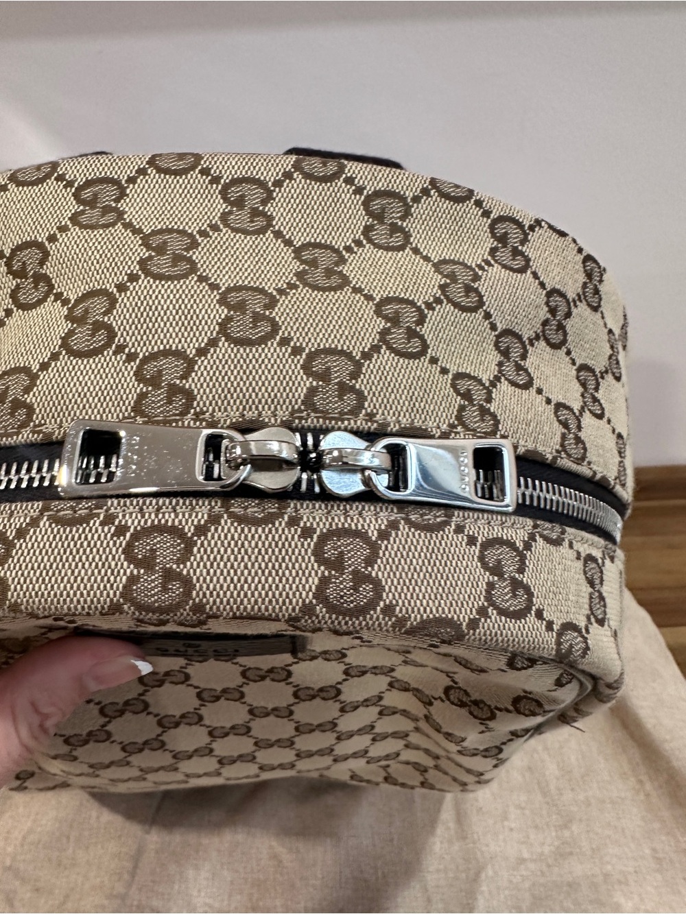 Gucci Monogram Travel Backpack Dark Brown - Picture 7 of 12